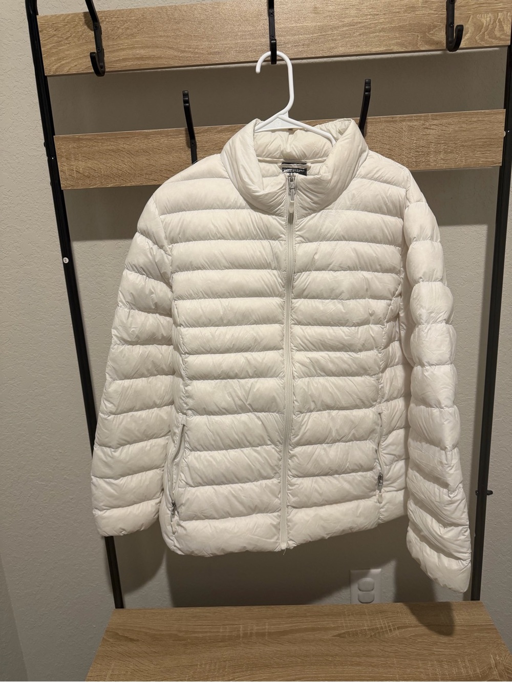 & Other Stories Cream Packable Quilted Puffer Jacket